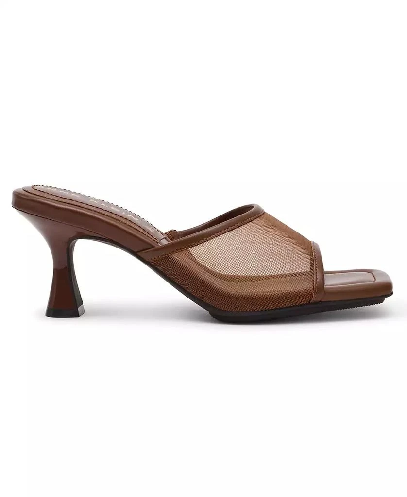 Anne Klein Women's Julie Square Toe Mesh Mule Dress Sandals 2