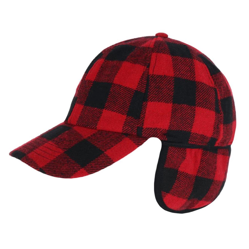 Epoch Hats Company Men's Sherpa Lined Wool Blend Earflap Baseball Cap