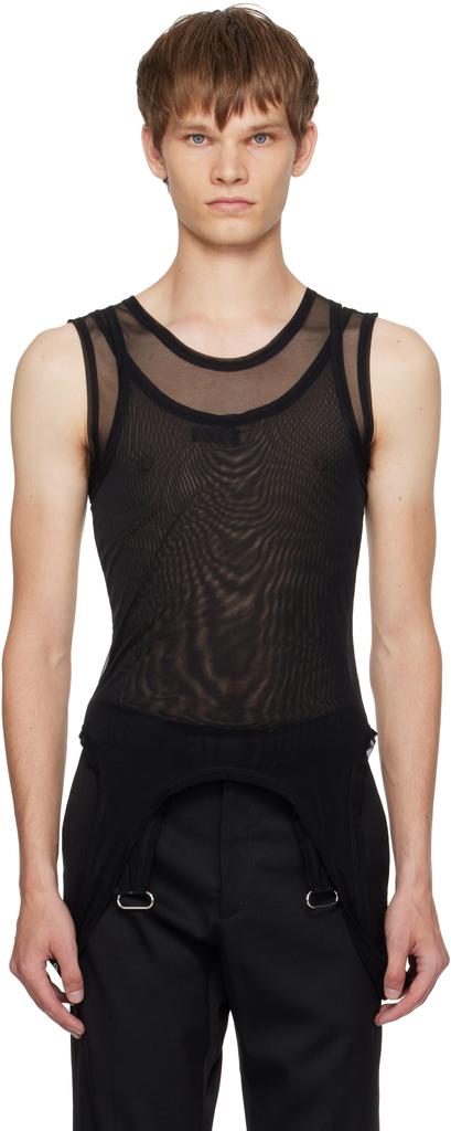 Shop Black Garter Tank Top on Sale at BeyondStyle – Get 46% Off
