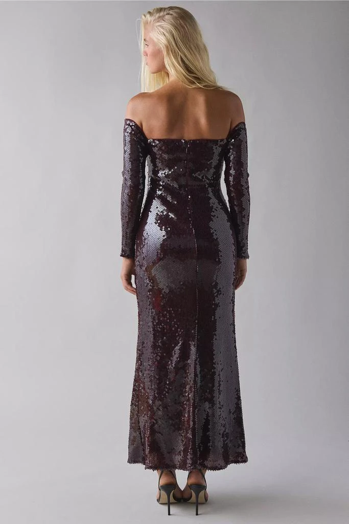 knee length dresses for ladies Midi Dresses Dura One Shoulder Sequin Midi Dress Pink Size 2 main image 0