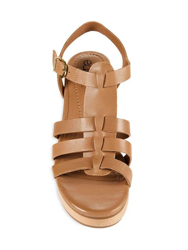 Earth Etadona Block Heel Leather Sandals 5
