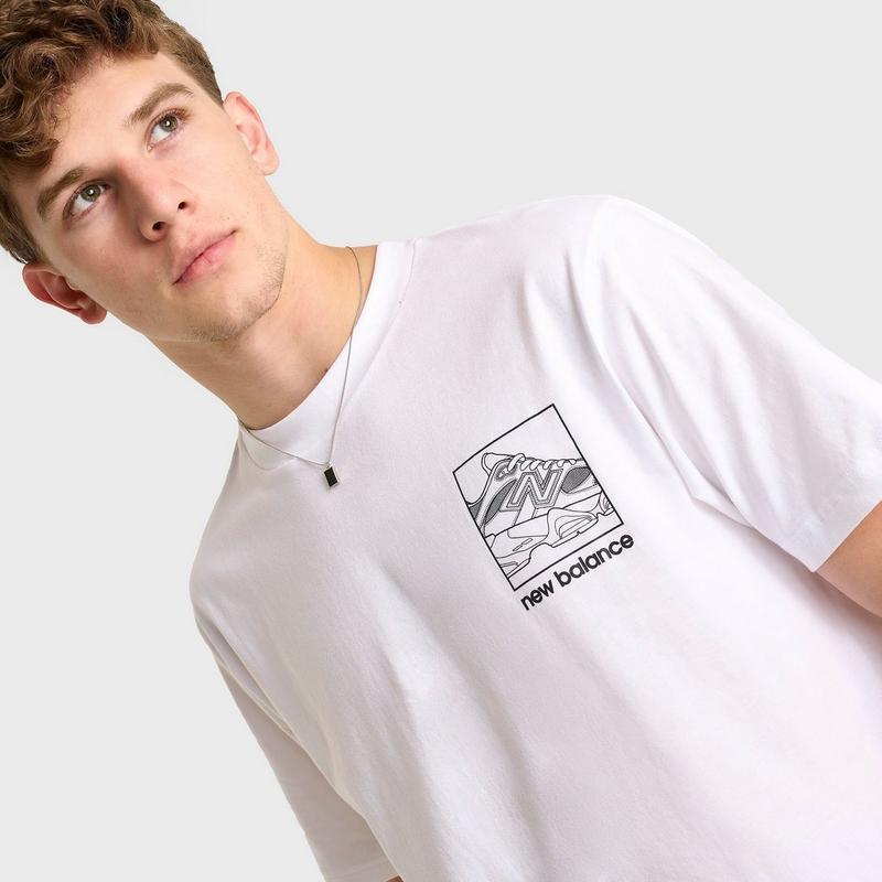 Shop Men's New Balance 9060 Sketch Graphic T-Shirt on Sale at