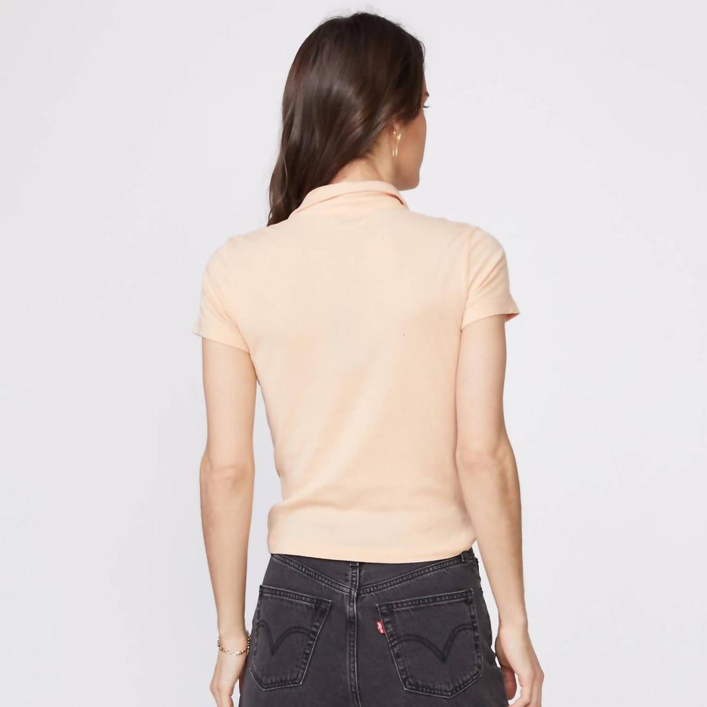 Monrow Monrow - Rib Polo Henley Shirt