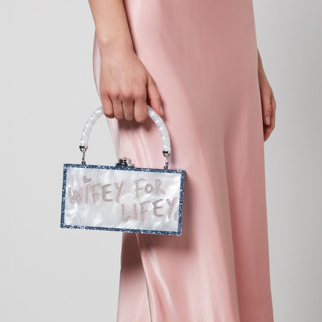 Sophia Webster Sophia Webster Cleo Wifey For Lifey Acrylic Clutch Bag