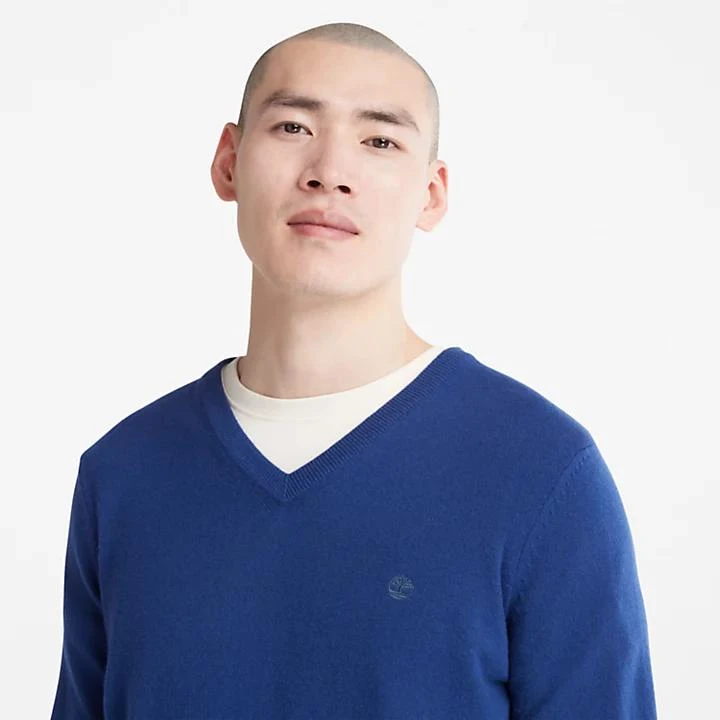 Timberland Cohas Brook V-Neck  Jumper for Men in Blue 5