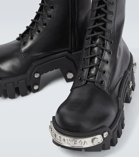 Balenciaga Bulldozer leather lace-up boots 3