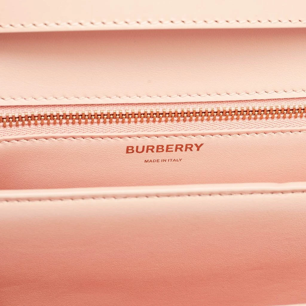 Burberry Burberry Peach Pink Leather Small TB Shoulder Bag 9
