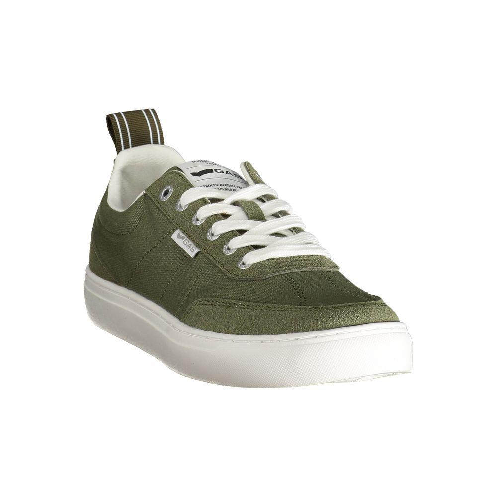 Gas Gas Green Polyester Mens Sneaker
