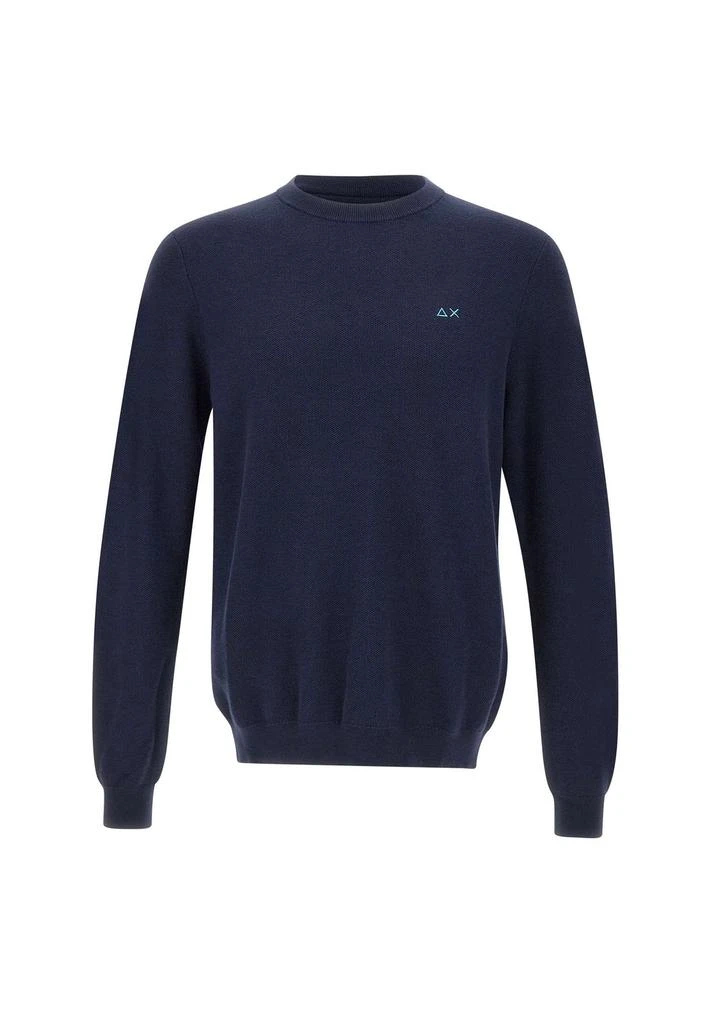 SUN 68 Sun 68 Logo Embroidered Crewneck Knitted Jumper 1