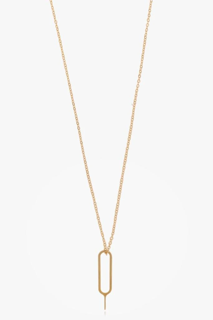 Yves Saint Laurent Saint Laurent Sim Key And Rhinestone Charm Necklace 2