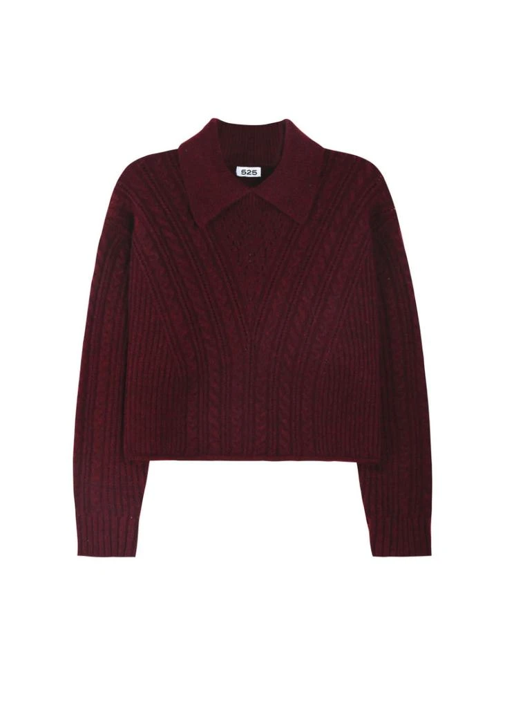 525 America Alicia Sweater In Oxblood 3