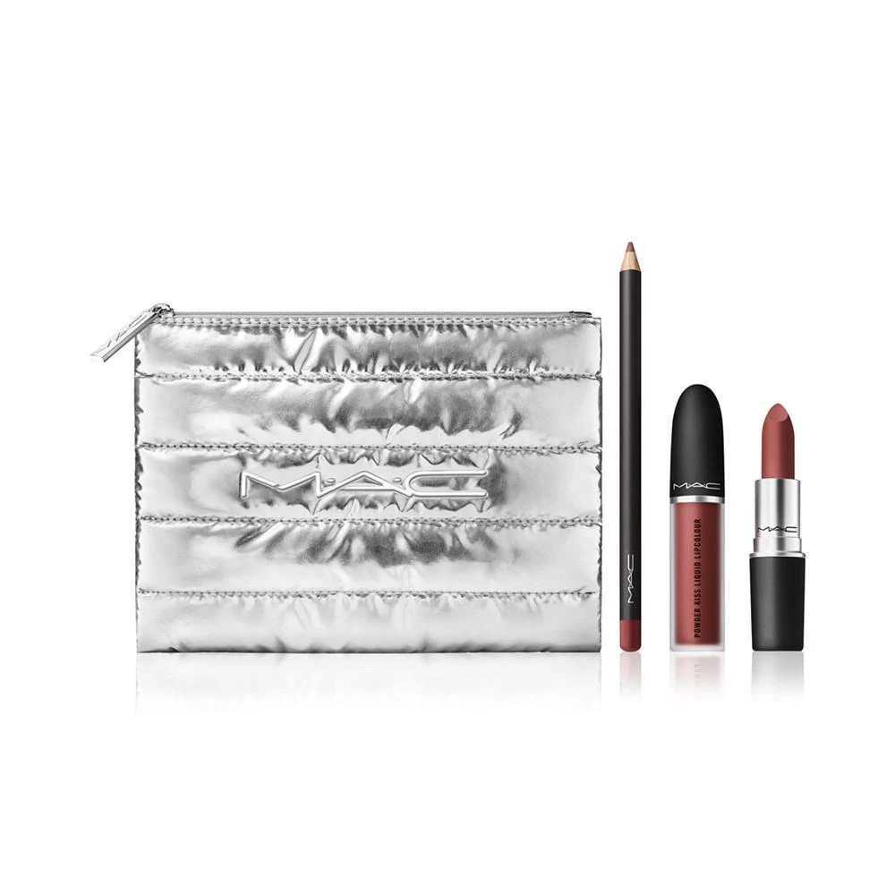MAC 4-Pc. Powdered Snow Powder Kiss Lip Set 1