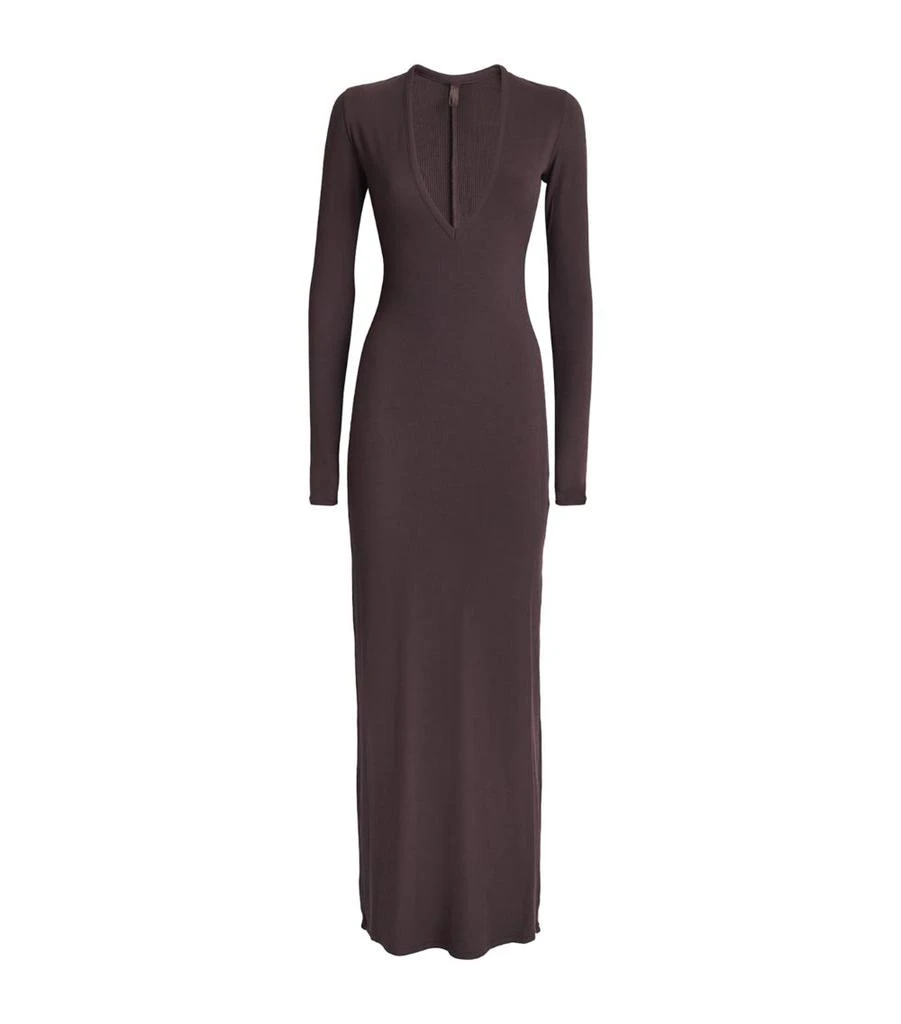 beautiful floral long dresses Plus Floral Elegance Long-Sleeve Maxi Dress – Elonnashop