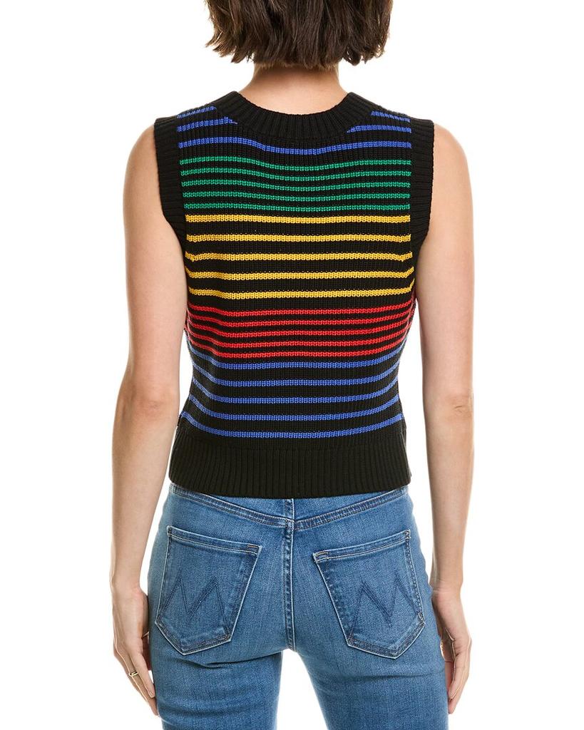 Central Park West Arie Rainbow Stripe Sweater