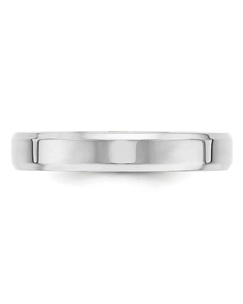 Bloomingdale
s Men
s 4mm Bevel Edge Comfort Fit Band in 14K White Gold 3