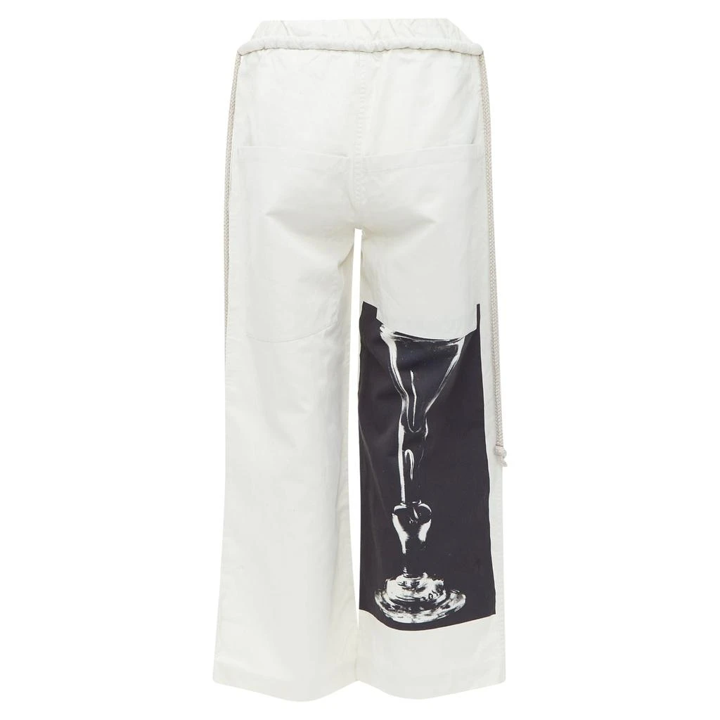 PORTS 1961 Ports Cotton Silk Glass Photo Print Drawstring Waist Pants 5