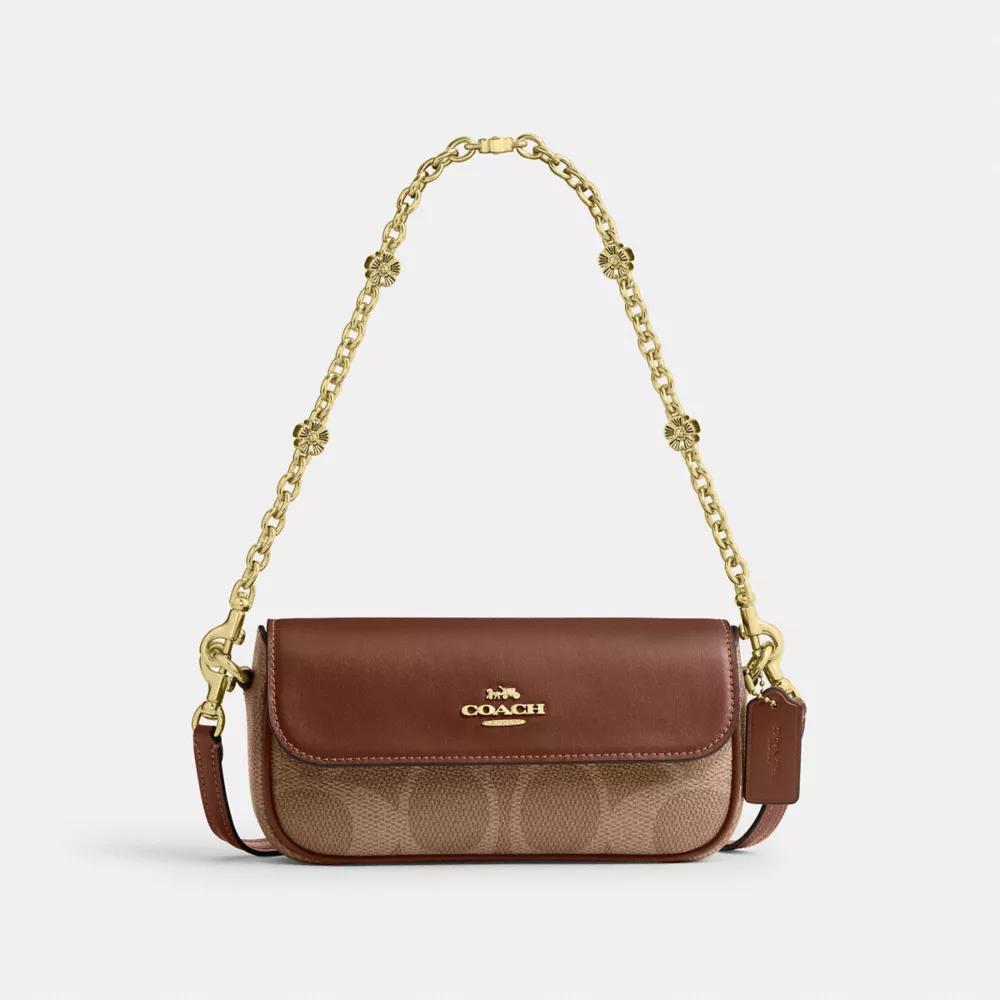 Coach Hailey Flap Bag In Signature Canvas