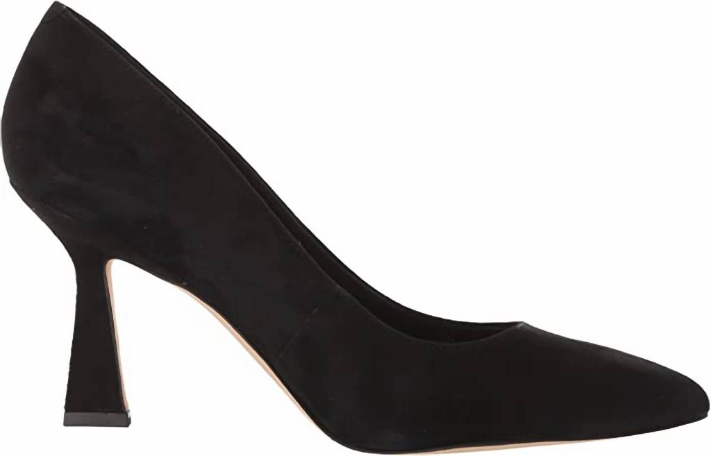 Marc Fisher Relka Heeled Pump In Black Suede