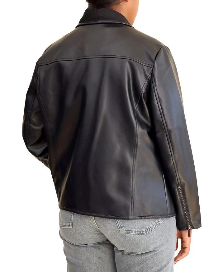 Bagatelle Faux Leather Mixed Media Jacket 2