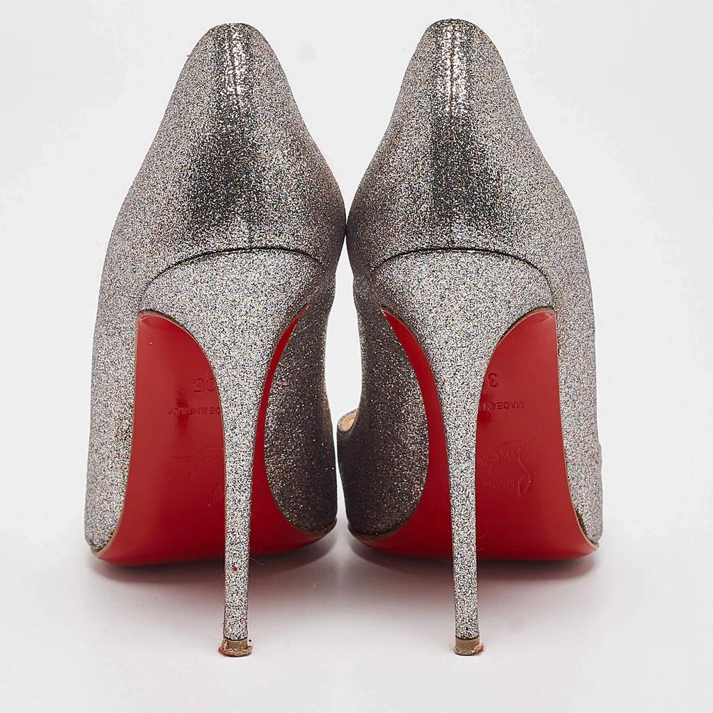 Christian Louboutin Christian Louboutin Silver Glitter So Kate Pumps Size 35 5