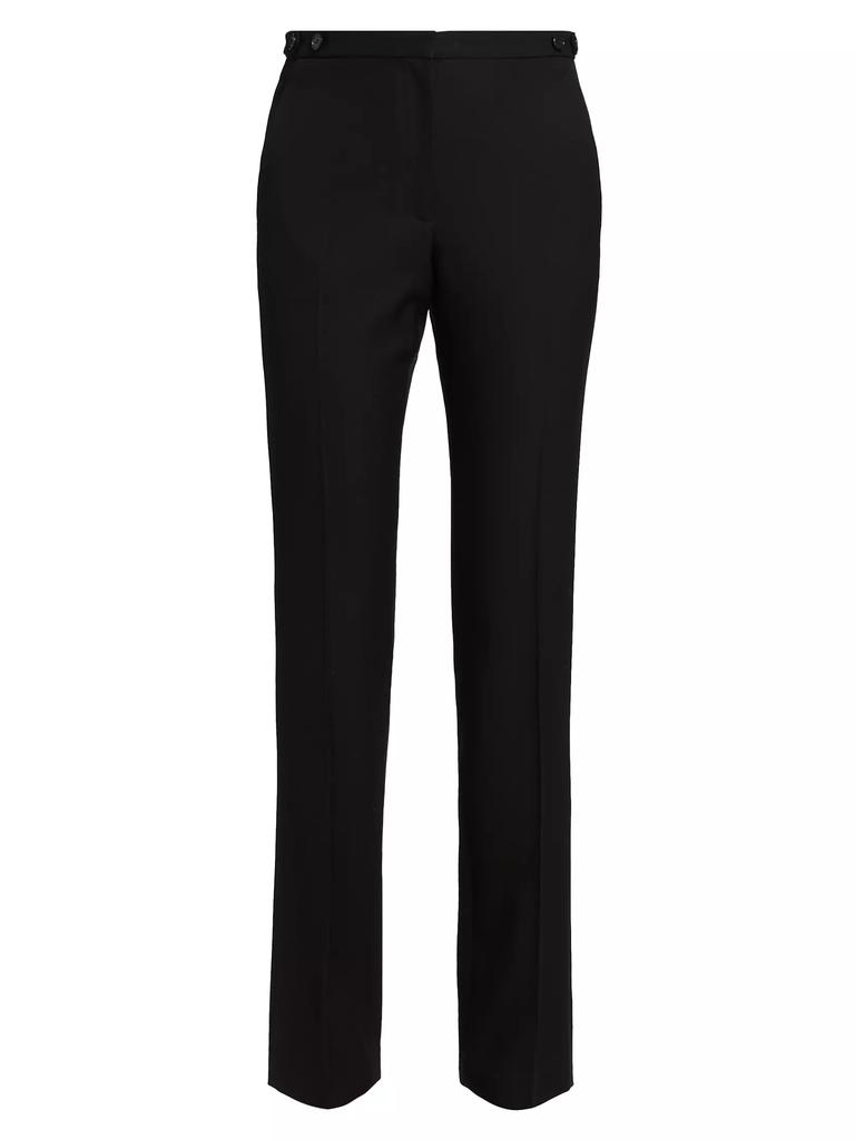 【送料&関税込】The Row Black Wool Jesse Pant THE ROW Jesse wool and silk-blend straight-leg pants | NET-A