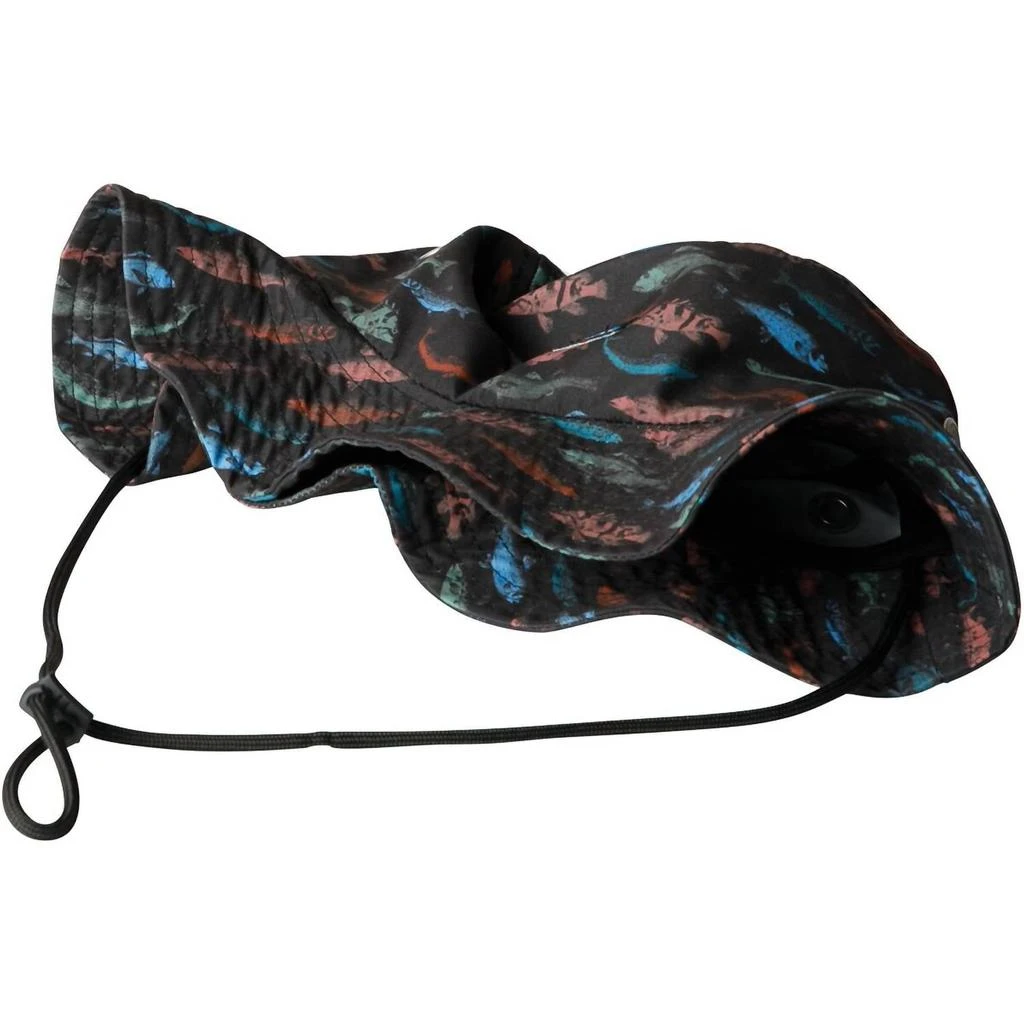 KAVU Men's Digital Print Polyester Bucket Hat In Fish Stamp 3