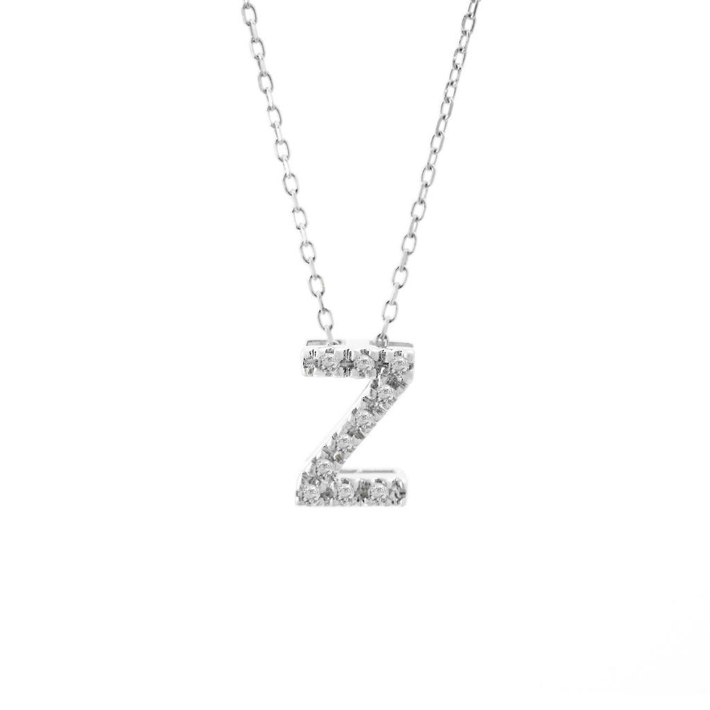 Monary Diamond Intiial Necklace (14kw)