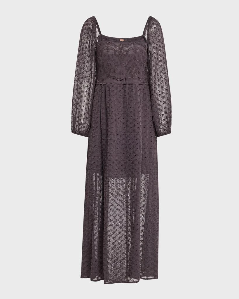 Free People Malina Eyelet Embroidered Maxi Dress 1