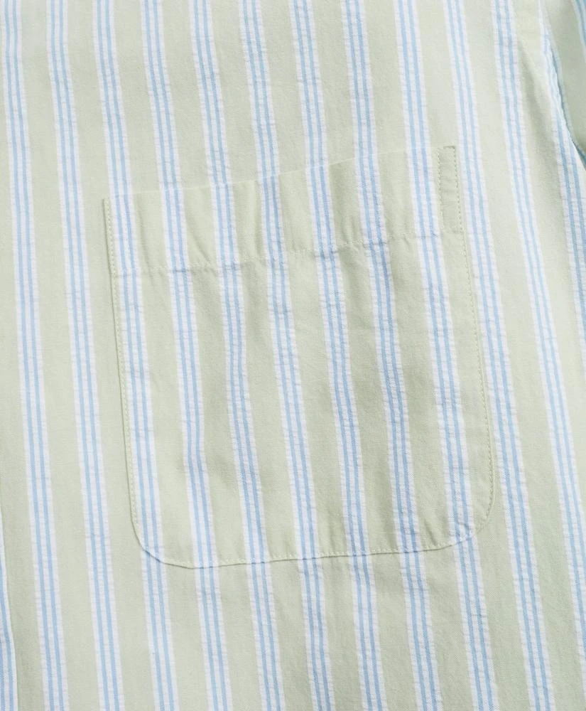 Brooks Brothers Regent Regular-Fit Sport Shirt, BB#1 Stripe Seersucker 3
