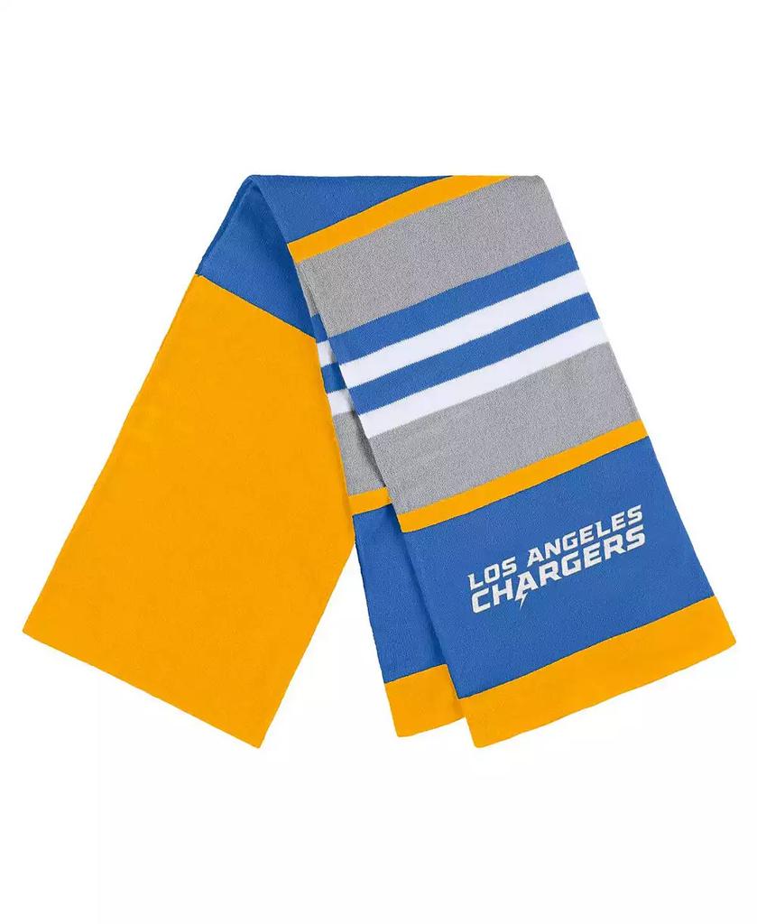 WEAR by Erin Andrews Women's Los Angeles Chargers Stripe Glove and Scarf Set