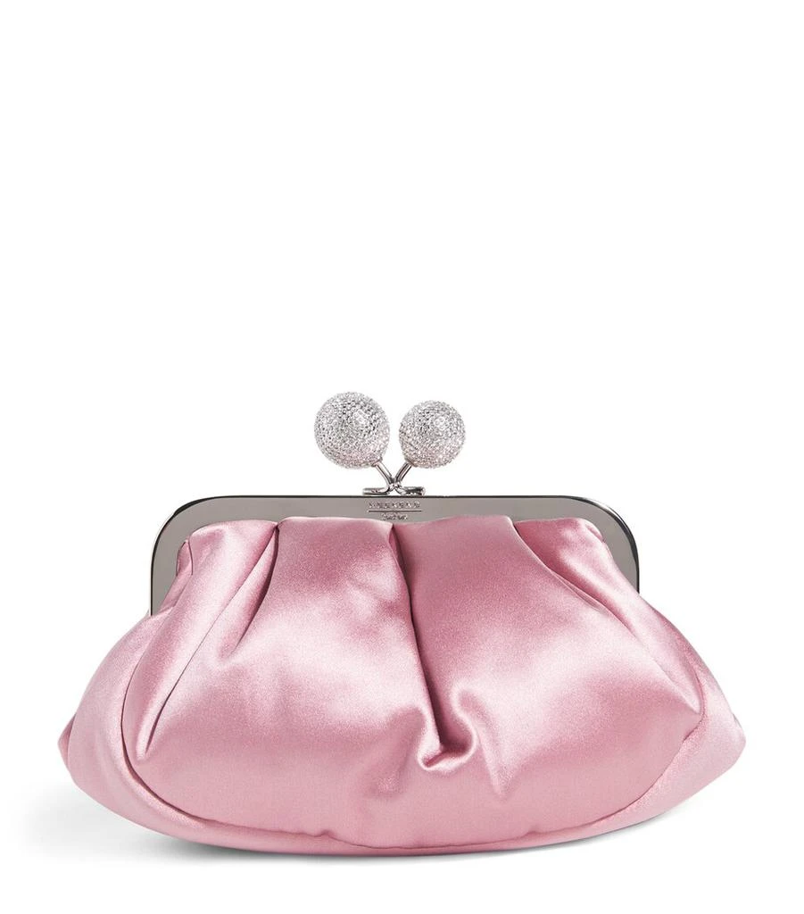 Weekend Max Mara Small Satin Rhinestone Pasticcino Clutch Bag 1