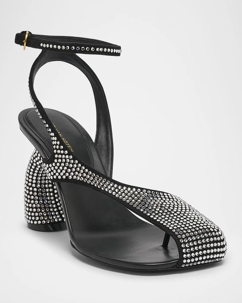 Dries Van Noten Virgo Rhinestone Asymmetrical Sandals 2