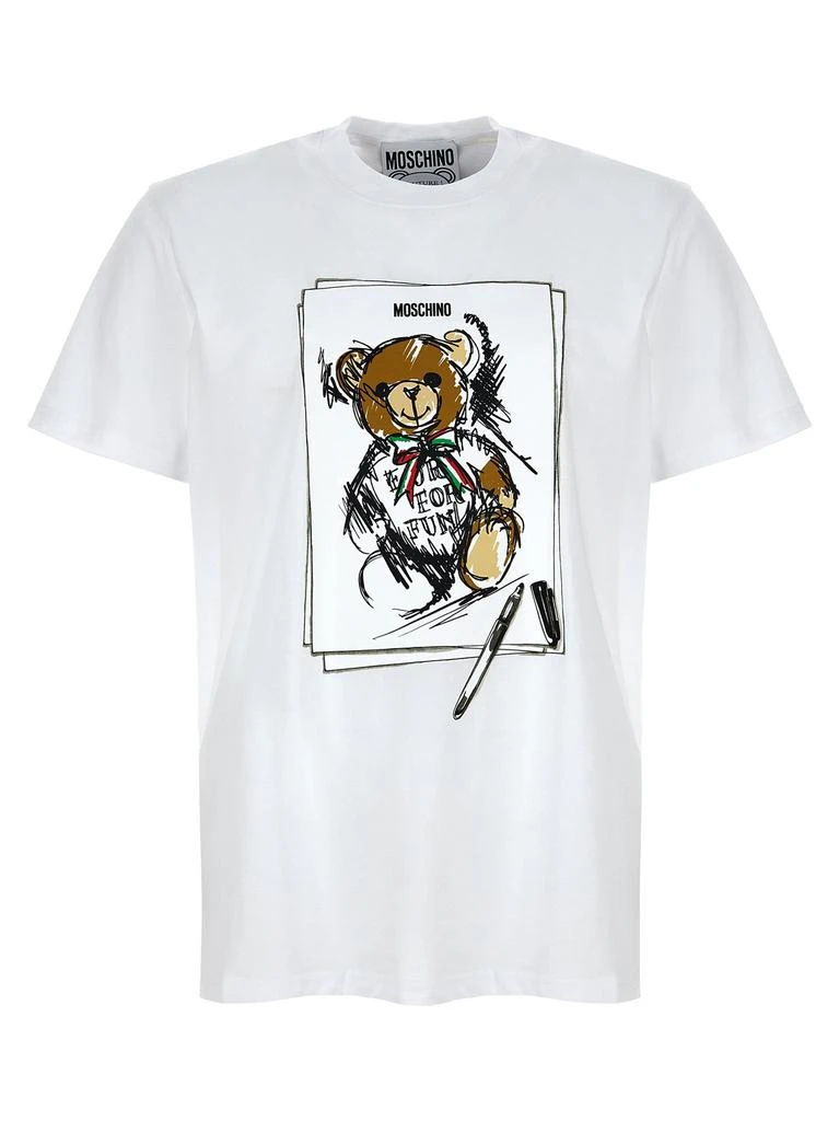 Moschino Moschino Teddy Bear Printed Crewneck T-Shirt 1
