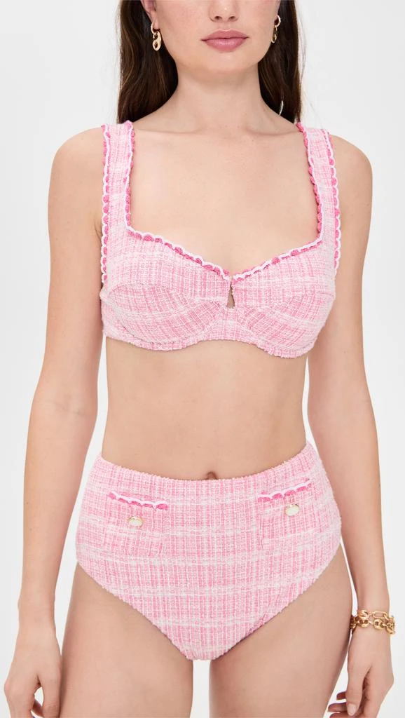 SIMKHAI Diana High Waisted Bikini Bottom 5