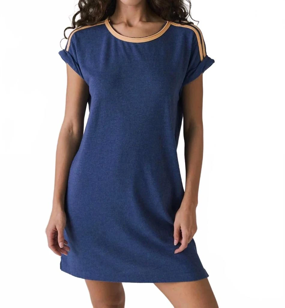 Chaser T-Shirt Mini Dress In Indigo