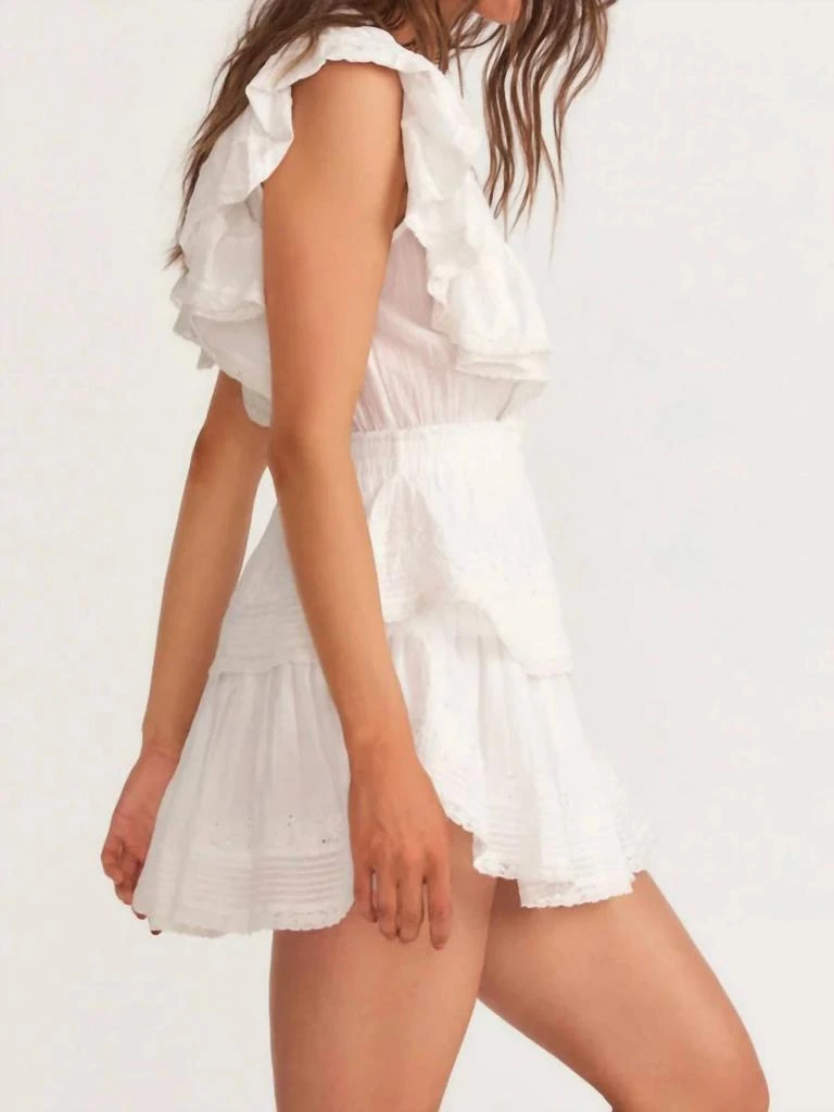 LOVESHACKFANCY Gwen Dress In White 2