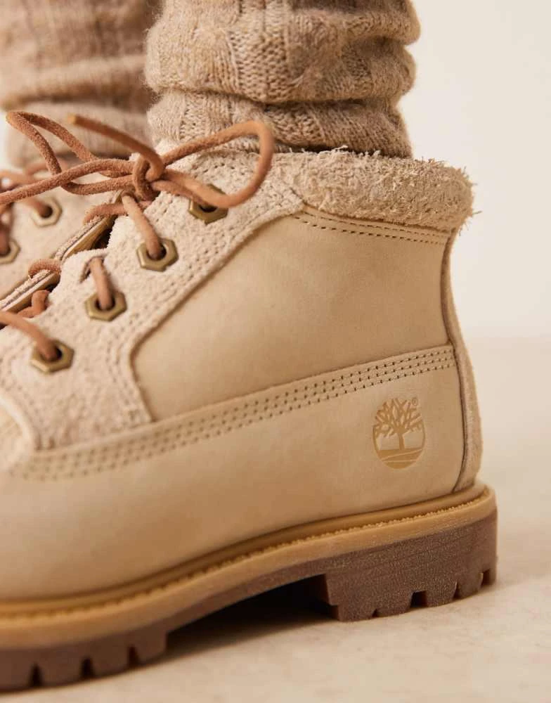 Timberland Timberland Nellie boots in off white nubuck 3