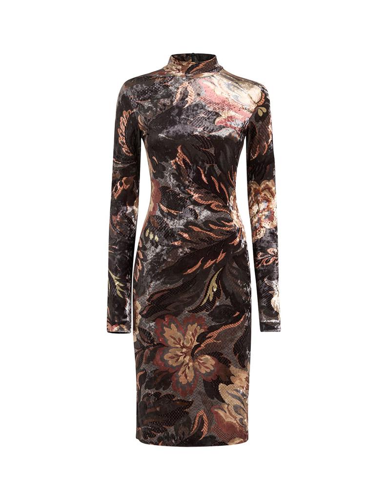【送料&関税込】Etro Mock-neck Ruffled Mini Dress Etro Mock-neck Ruffled Mini Dress | italist
