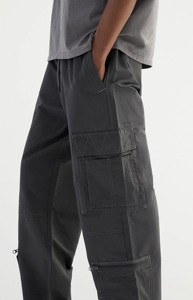 PacSun Black Baggy Cargo Pants 4
