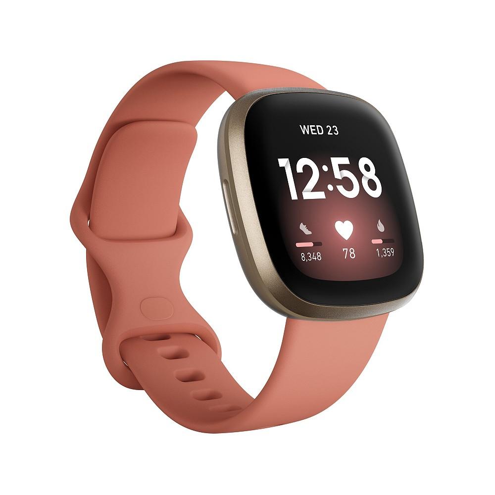 Fitbit Versa 3 Pink Clay Strap Smart Watch 39mm