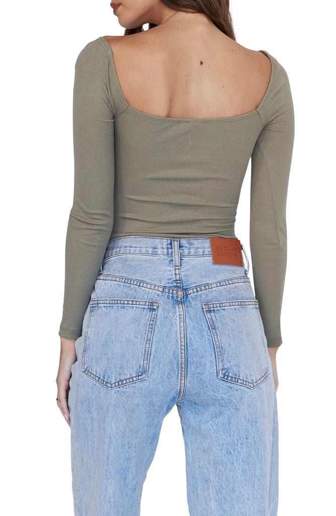 Princess Polly Long Sleeve Rib Bodysuit
