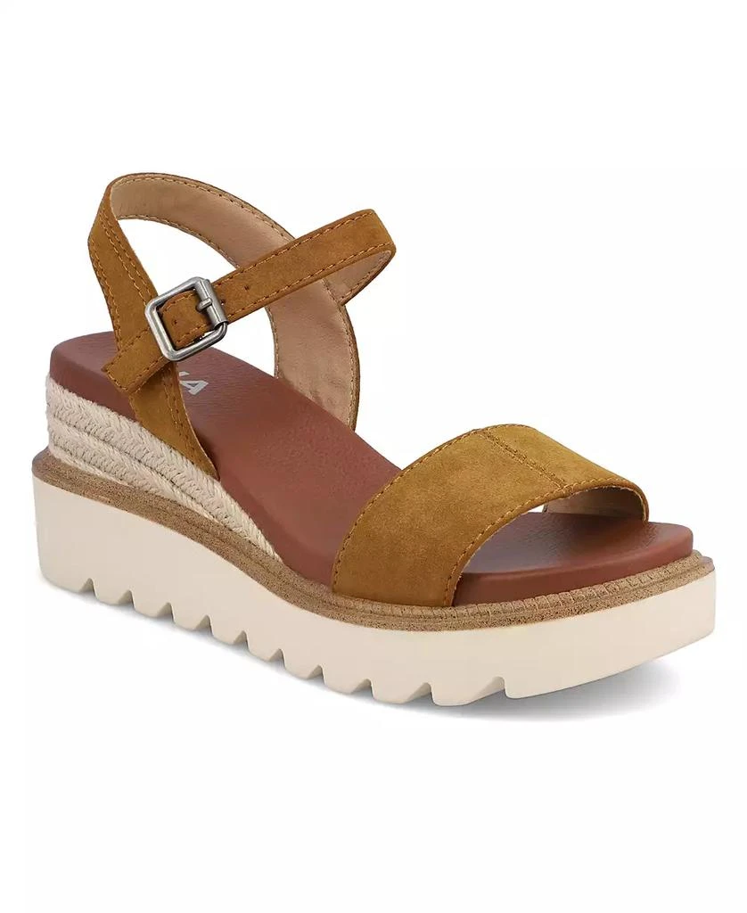 MIA Women's Ophidia Round Toe Wedge Sandals 1