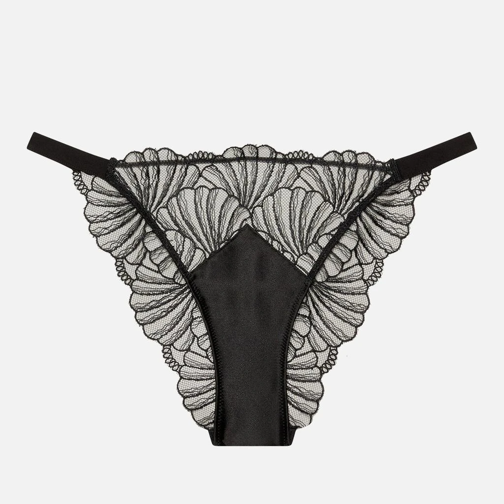 Calvin Klein Calvin Klein Sheer Embroidered Stretch-Lace Thong 1