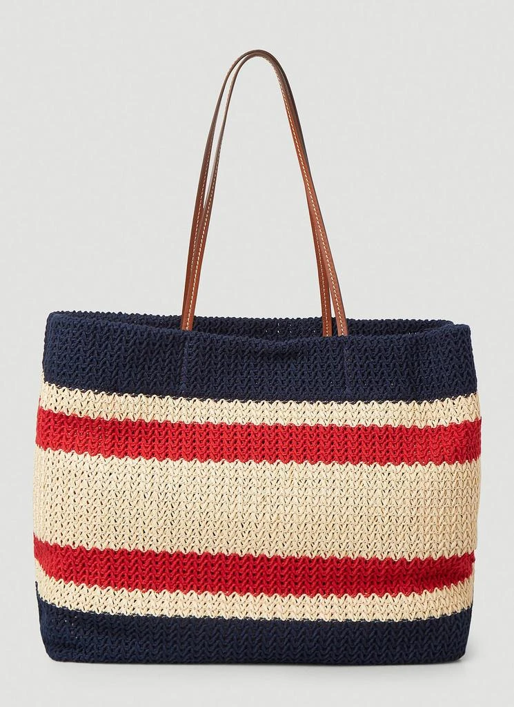 Miu Miu Raffia-Effect Tote Bag 4