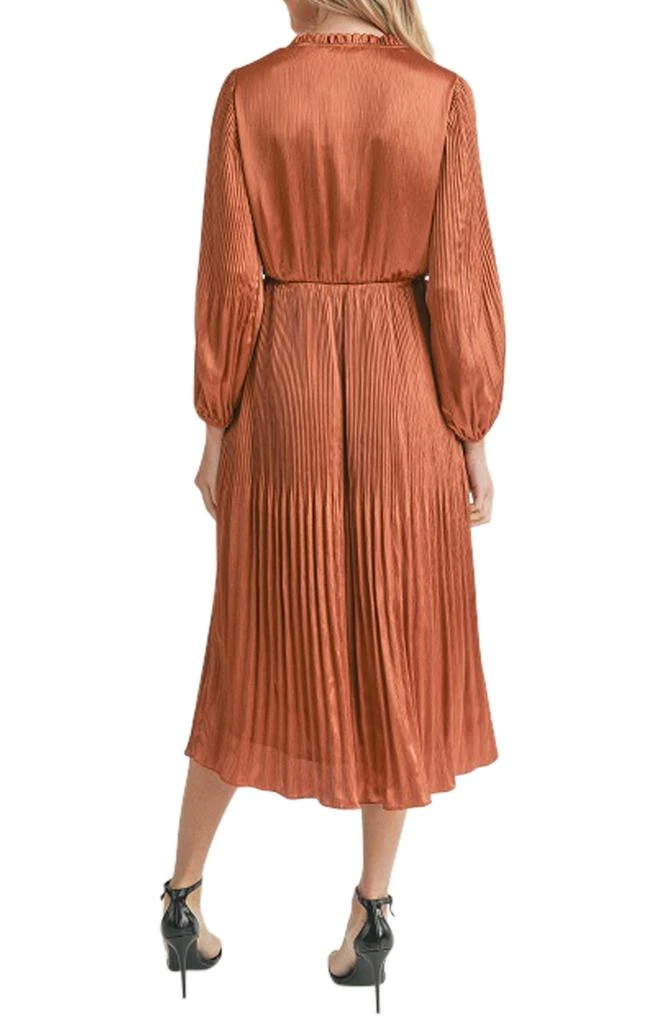 Mila Mae Pleated Long Sleeve Midi Dress 2