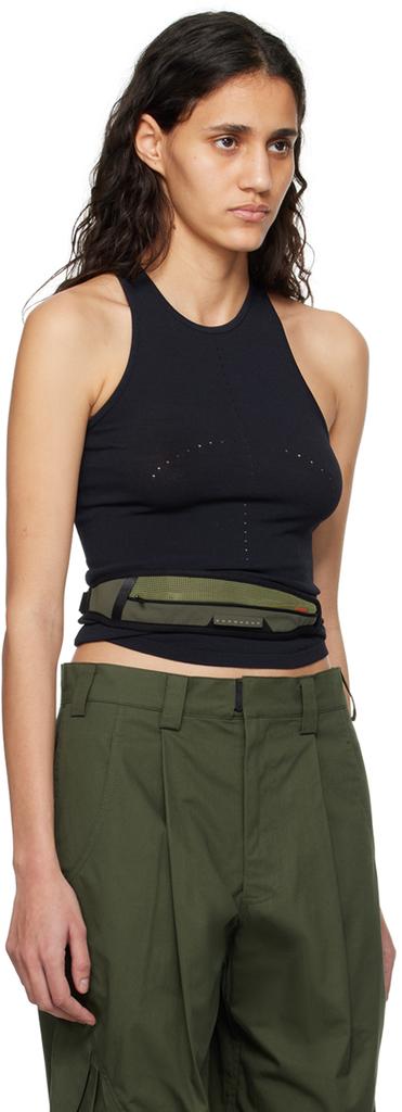 Hyein Seo Navy Crescent Knit Tank Top