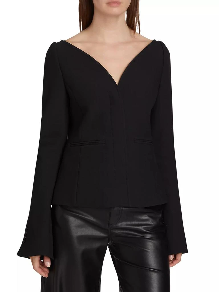 courreges Ellipse Heritage Crepe Tailored Jacket 3