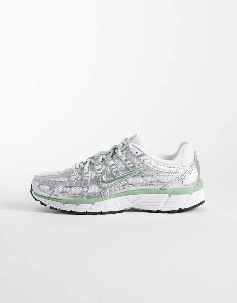 NIKE Nike P-6000 trainers in silver and green