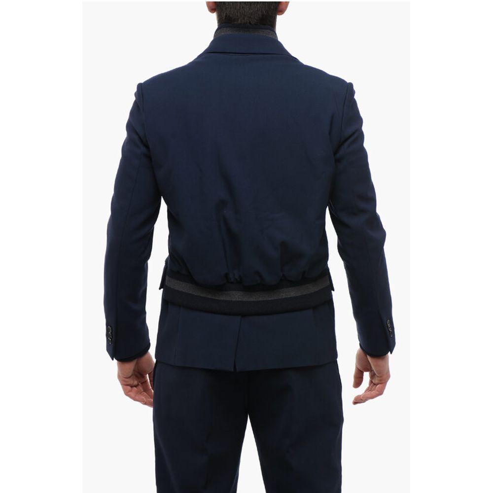 Off-White Off- Tech Wool HYBRID Blazer with Bomber Men's Details