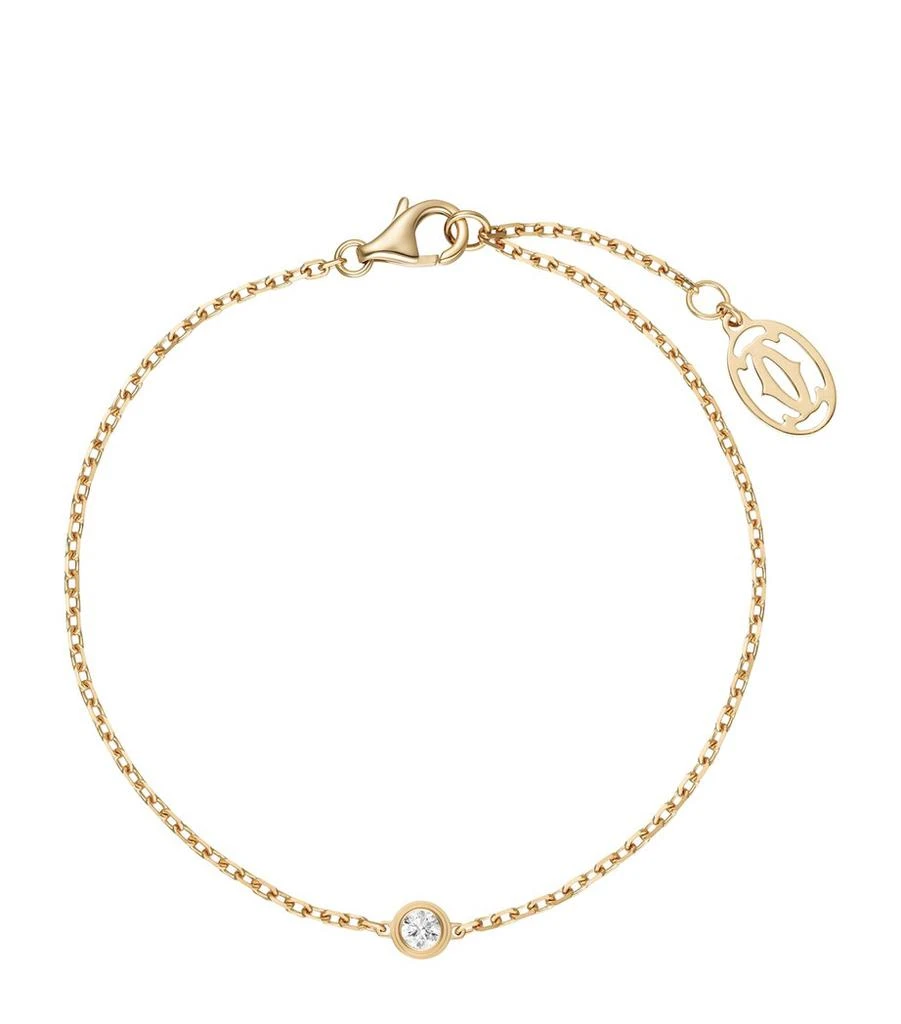 Cartier Extra-Small Yellow Gold and Diamond Cartier d'Amour Bracelet 1